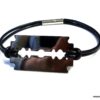 N3080terc_Bracelet_homme_cordon_cuir_lame_de_rasoir_acier_inoxydable