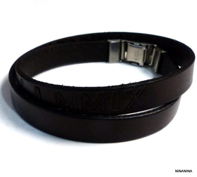 N3085a_Bracelet_homme_cuir_personnalise_chiffres_romains_fermoir_acier_inoxydable