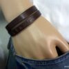 N3085c_Bracelet_homme_cuir_personnalise_chiffres_romains_fermoir_acier_inoxydable