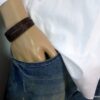 N3085h_Bracelet_homme_cuir_personnalise_chiffres_romains_fermoir_acier_inoxydable