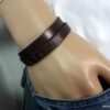 N3085m_Bracelet_homme_cuir_personnalise_chiffres_romains_fermoir_acier_inoxydable