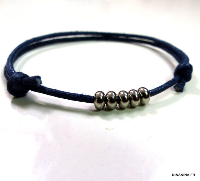 N3120terf_bracelet_cordon_bleu_perles_acier_inoxydable