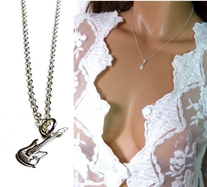 N3164terc_Collier_femme_guitare_argent_massif_925