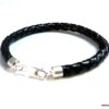 N3175ter_Bracelet_homme_cuir_tresse_fermoir_argent_massif