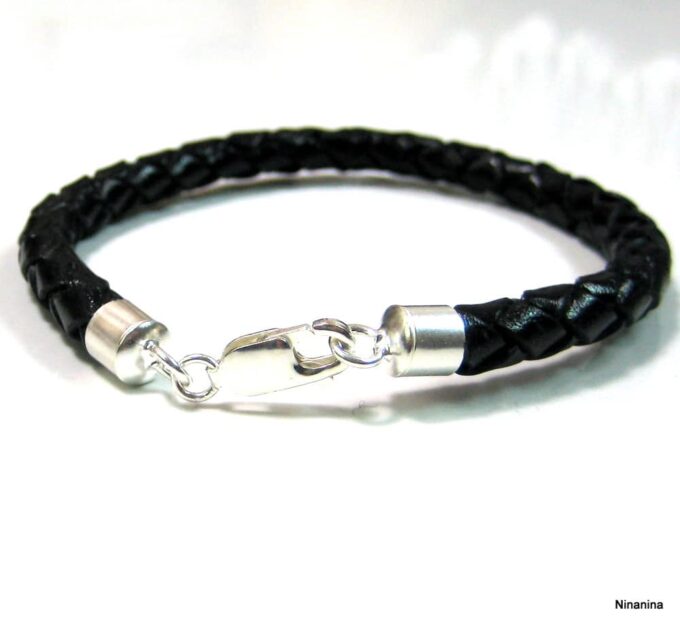 N3175ter_bracelet_homme_cuir_tresse_argent_massif