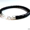 N3175terf_Bracelet_homme_cuir_tresse_fermoir_argent_massif