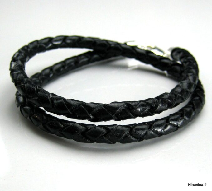 N3176terb_bracelet_cuir_tresse_et_argent_massif