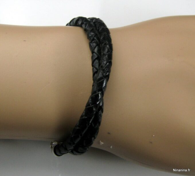 N3176terh_bracelet_cuir_tresse_et_argent_massif