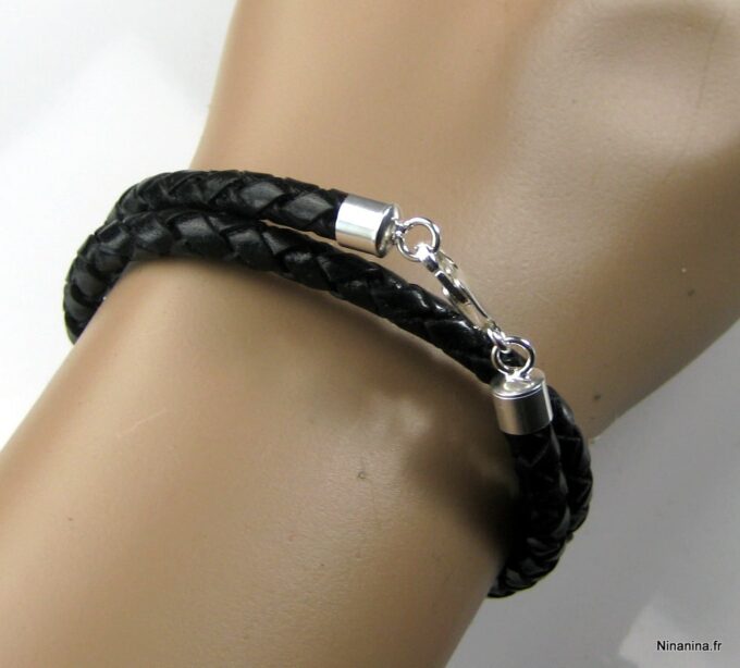 N3176teri_bracelet_cuir_tresse_et_argent_massif