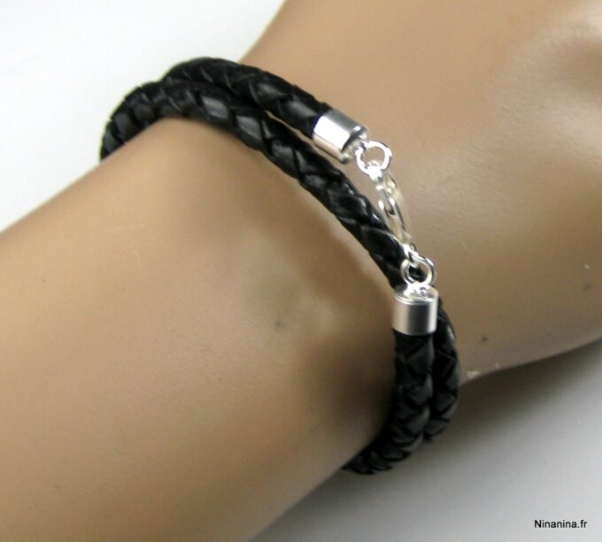 N3176terk_bracelet_cuir_tresse_et_argent_massif