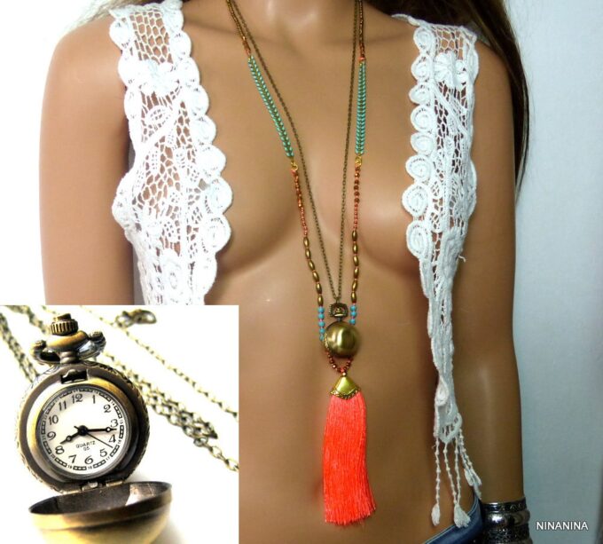 N3189tere_collier_long_sautoir_montre_gousset_boule_bronze-1