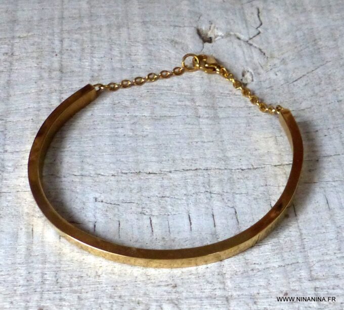 N3214d_Bracelet_jonc_Plaque_Or_femme_acier_inoxydable_dore_-_Bijoux_Bracelets_en_ligne_Ninanina