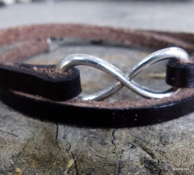 N3248tera_Bracelet_infini_2_tours_cuir_et_acier_inoxydable