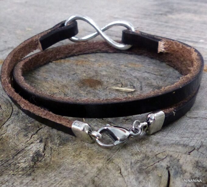 N3248terf_Bracelet_infini_2_tours_cuir_et_acier_inoxydable