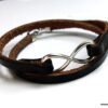 N3248terj_Bracelet_infini_2_tours_cuir_et_acier_inoxydable