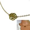 N3258bisd_collier_fleur_acier_inoxydable_plaque_or
