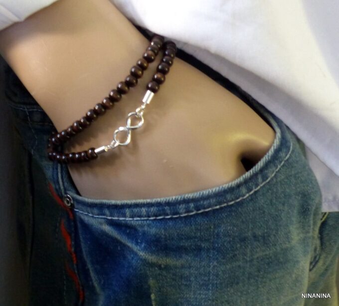 N3259c_Bracelet_homme_infini_argent_massif_perles_bois_NINANINA