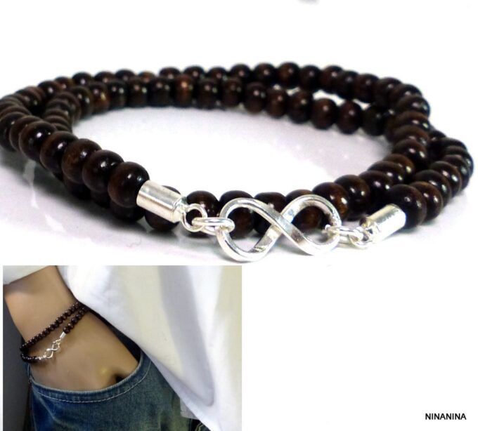 N3259d_Bracelet_homme_infini_argent_massif_perles_bois_NINANINA