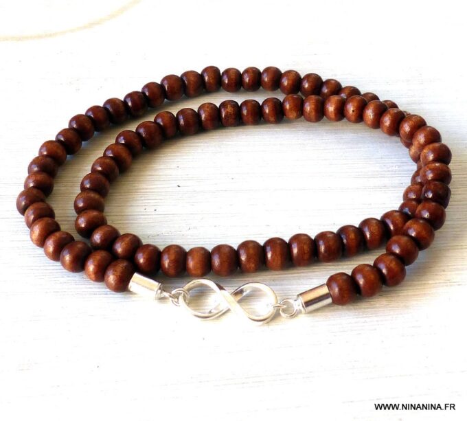 N3259e_Bracelet_homme_infini_argent_massif_perles_bois_-_Bijoux_Bracelets_en_ligne_NINANINA