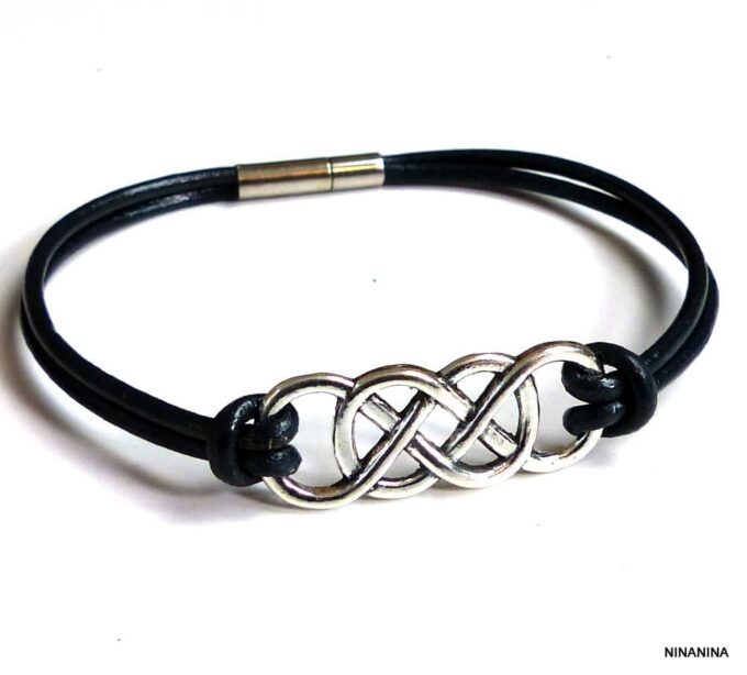 bracelet homme double infini bracelet homme double infini