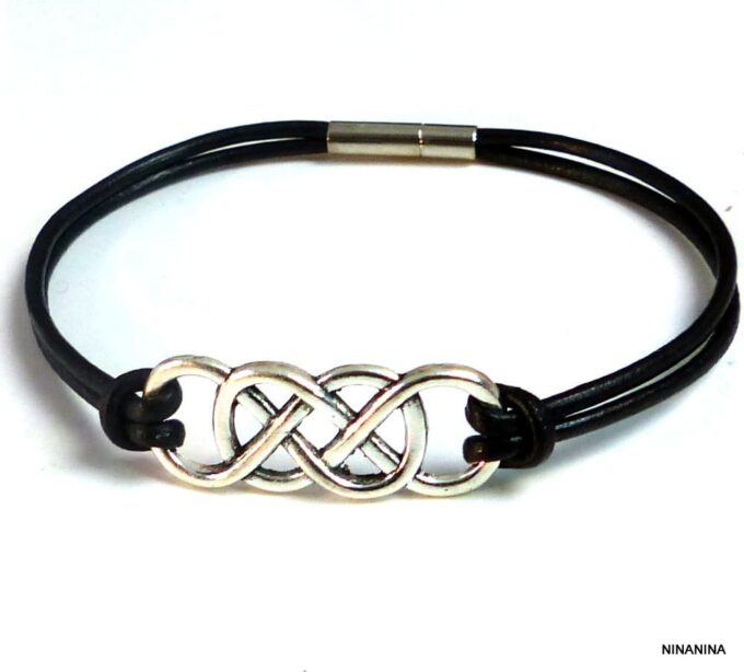 bracelet homme double infini bracelet homme double infini