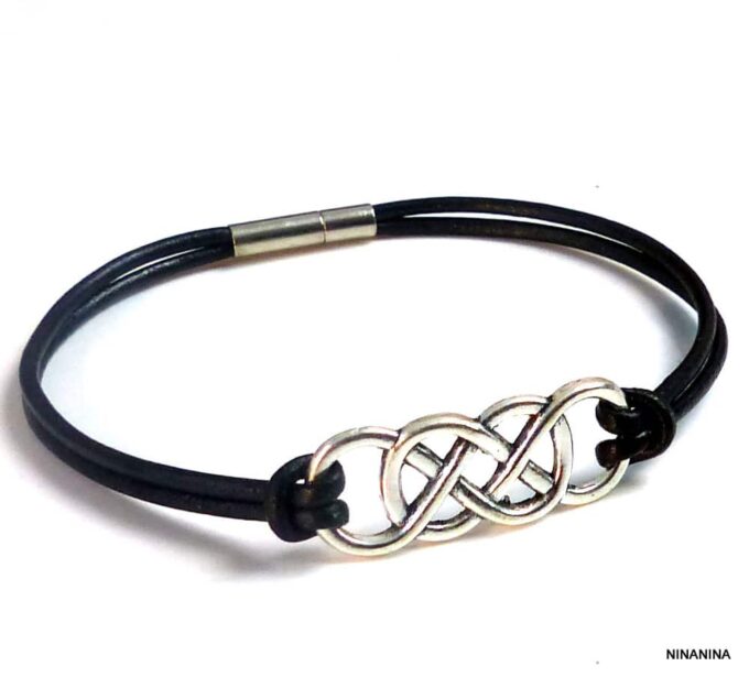 bracelet homme double infini bracelet homme double infini