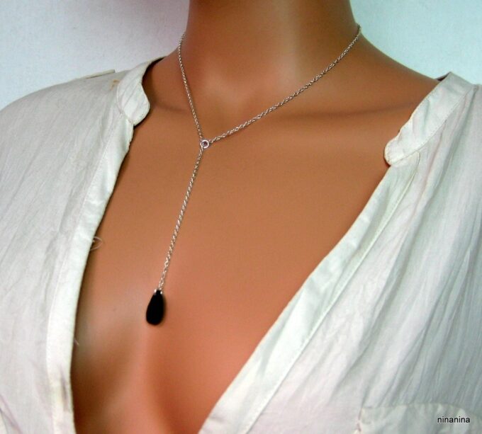 N3274tere_collier_argent_massif_et_goutte_noire_swarovski