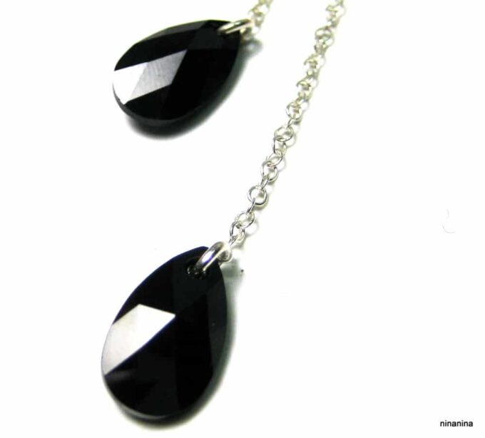 N3275terb_Collier_long_sautoir_argent_massif_et_goutte_cristal_de_swarovski