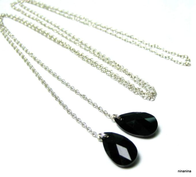 N3275terc_Collier_long_sautoir_argent_massif_et_goutte_cristal_de_swarovski