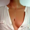 N3276terd_collier_argent_massif_et_pendentif_orange_swarovski