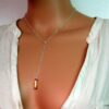 N3276terf_collier_argent_massif_et_pendentif_orange_swarovski
