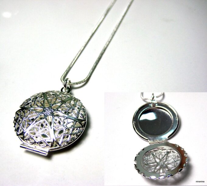 N3280terc_collier_porte-photo_rond_plaque_argent