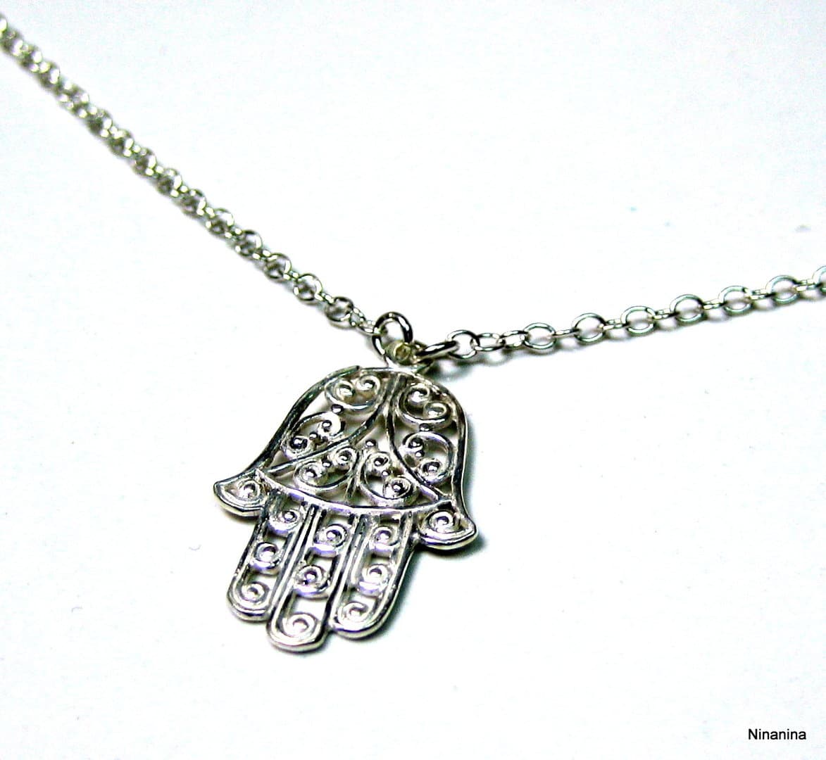 Chaine de taille main de fatma Argent 925 massif – Image 11