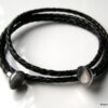 N3323e_bracelet_3_tours_cuir_tresse_et_acier_inoxydable
