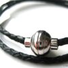 N3329_bracelet_2_tours_cuir_tresse_et_acier_inoxydable