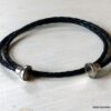 N3329c_Bracelet_cordon_cuir_tresse_2_tours_fermoir_acier_aimante_-_Bijoux_en_ligne_NINANINA