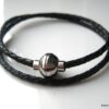 N3329c_bracelet_2_tours_cuir_tresse_et_acier_inoxydable