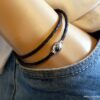 N3329d_Bracelet_cordon_cuir_tresse_2_tours_fermoir_acier_aimante_-_Bijoux_en_ligne_NINANINA-3