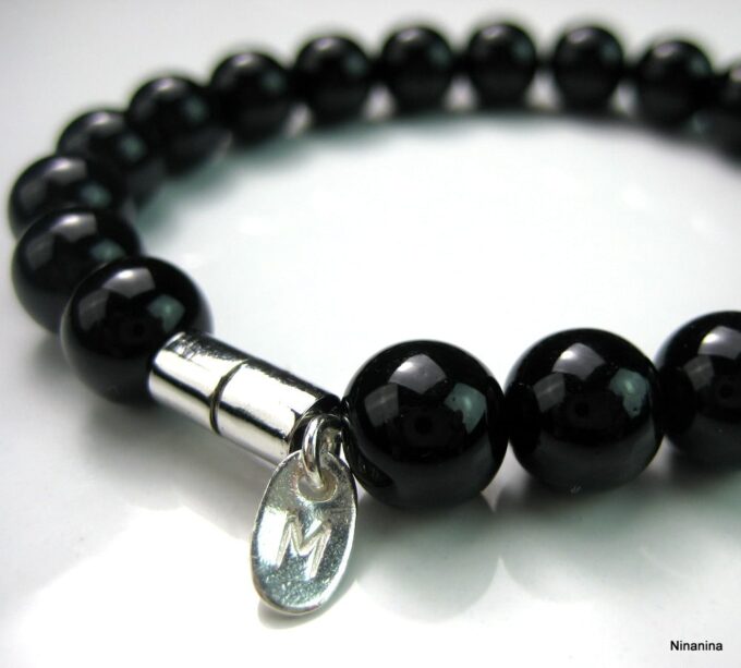 N3346ter_bracelet_homme_perles_noires_personnalise