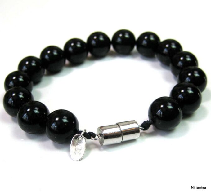 N3346terf_bracelet_perles_noires_argent_massif_personnalise