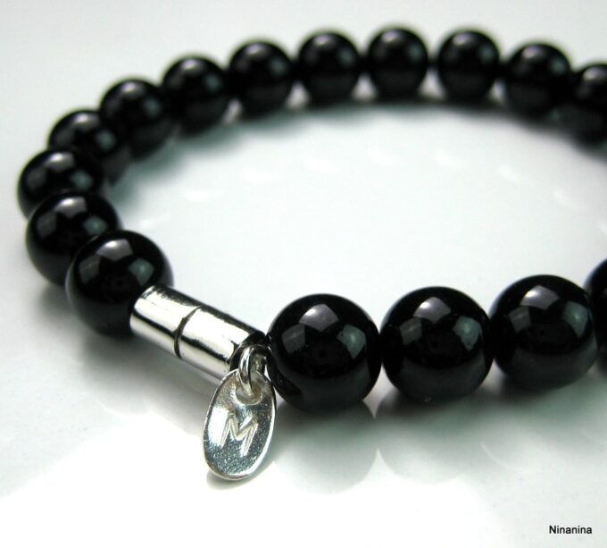 N3346teri_bracelet_homme_perles_noires_personnalise