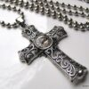 N3349_collier_long_sautoir_croix_metal_argent_et_strass