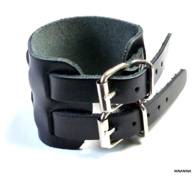 N3369terb_Bracelet_de_force_noir_cuir_double-1