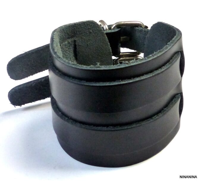 N3369terc_Bracelet_de_force_noir_cuir_double-1