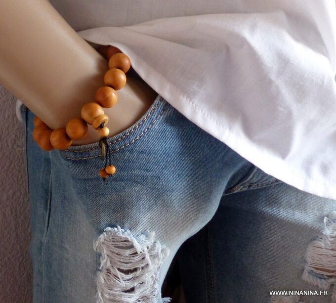 N3372J_Bracelet_homme_perles_bois_argent_massif_personnalise_-_Bijoux_Bracelets_en_ligne_NINANINA