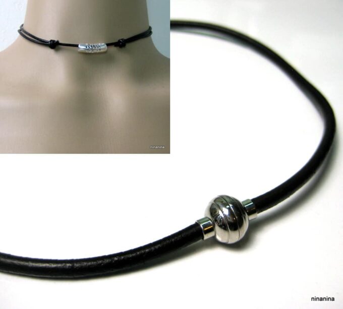 N3372ter_collier_homme_cuir_et_fermoir_boule_acier_inoxydable