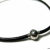 N3372terb_collier_homme_cuir_et_fermoir_boule_acier_inoxydable