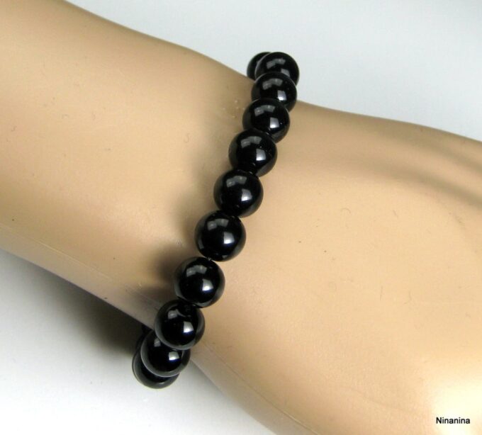 N3383tere_bracelet_croix_acier_et_perles_noires