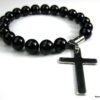 N3383terg_bracelet_croix_acier_et_perles_noires