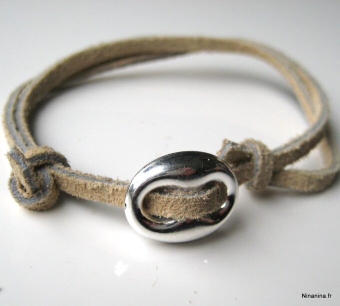N3390a_bracelet_daim_et_grain_de_cafe_argent_massif